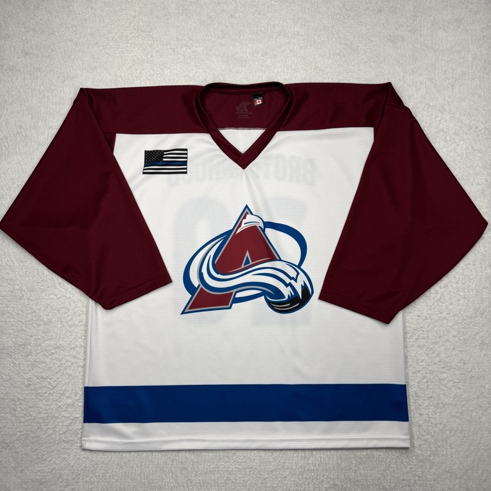Colorado Avalanche Brotherhood Blue‎ Line Police Jersey by Kobe $20 Size 2XL